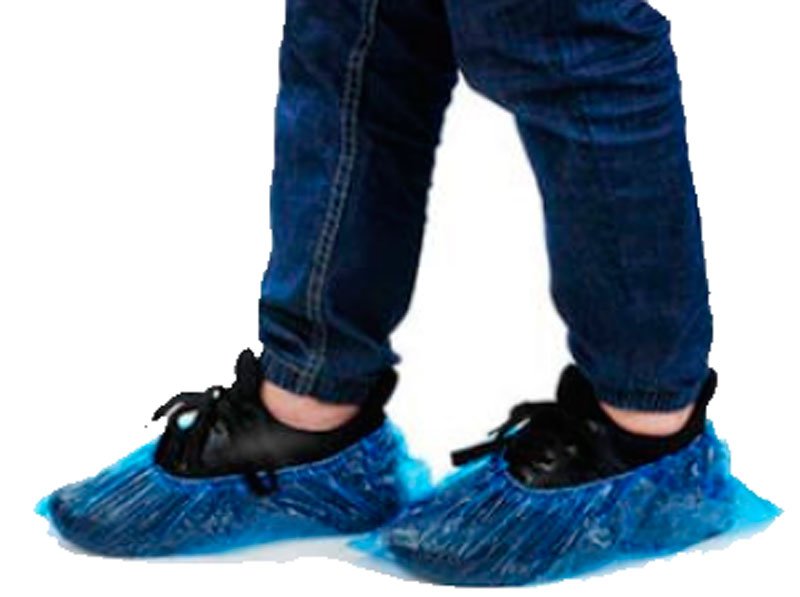 Máquina para fabricar cubiertas de zapatos de plástico desechables