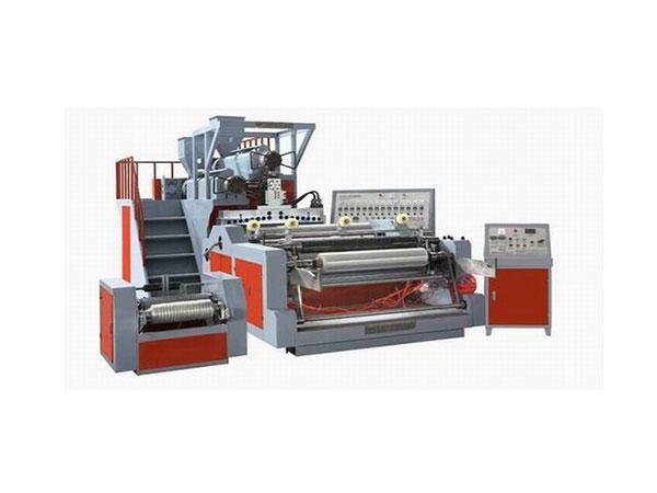 Máquina para fabricar películas elásticas de doble capa