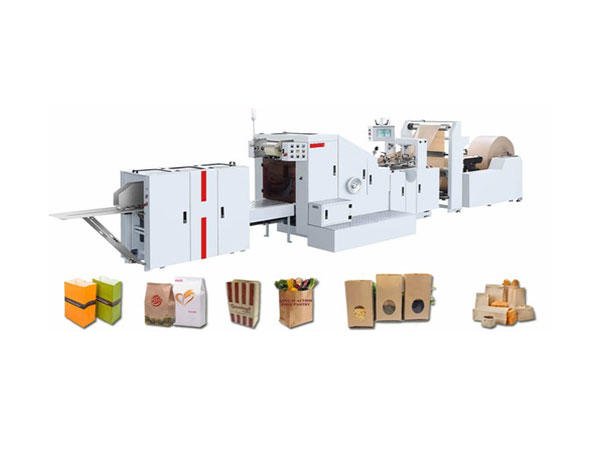 Máquina para fabricar bolsas de papel con fondo cuadrado (alimentación de rollo ajustable)