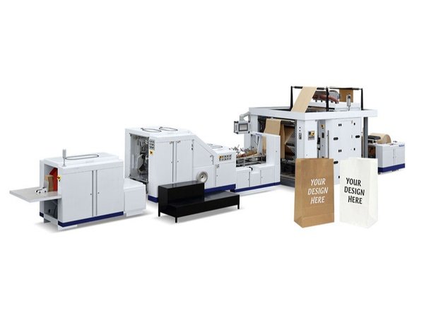 Máquina automática para fabricar bolsas de papel con fondo en V de alta velocidad