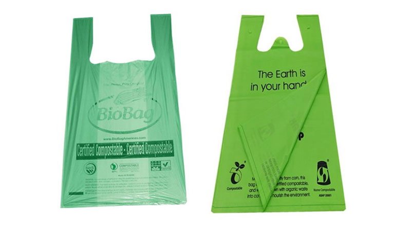 Máquina automática para fabricar bolsas de camisetas biodegradables