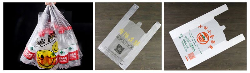 Máquina automática para fabricar bolsas de camisetas (una línea)