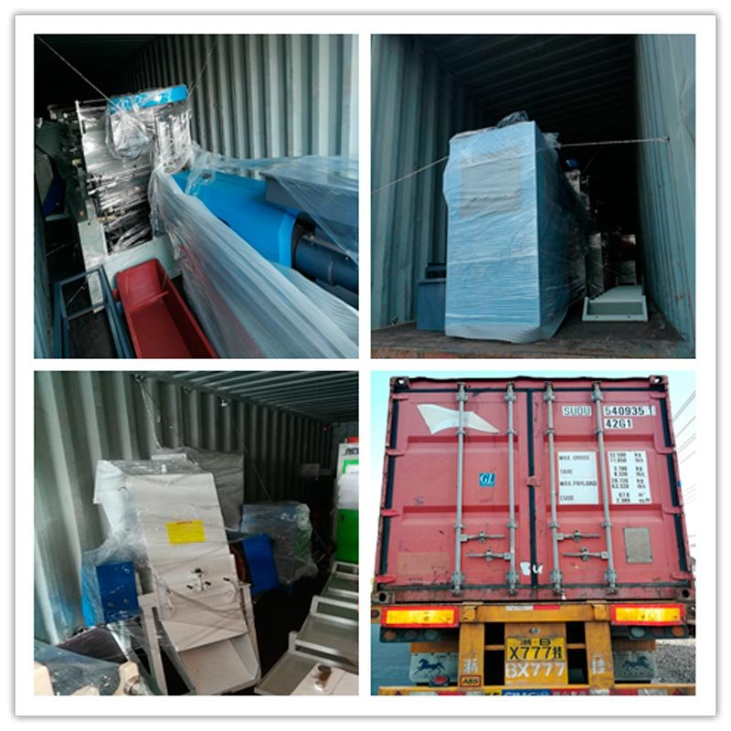 Máquina de reciclaje de dos etapas de alta velocidad