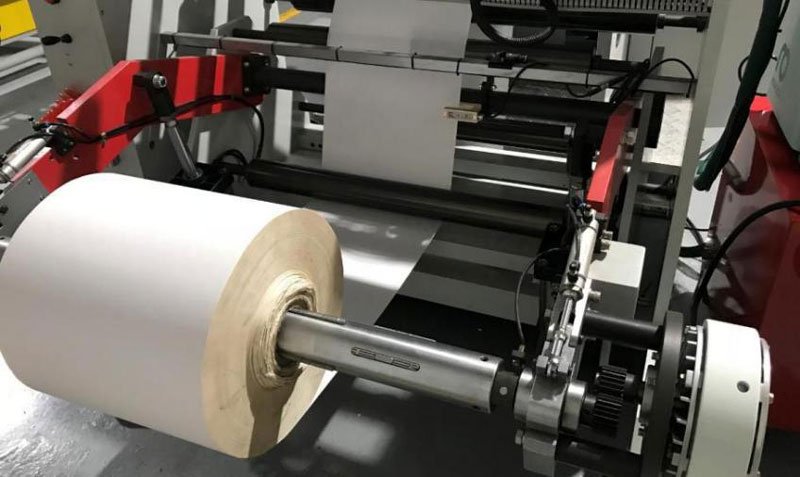 Máquina automática para fabricar bolsas de papel con fondo en V de alta velocidad