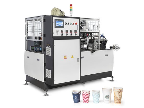Máquina de vasos de papel de leva abierta de placa única de alta velocidad