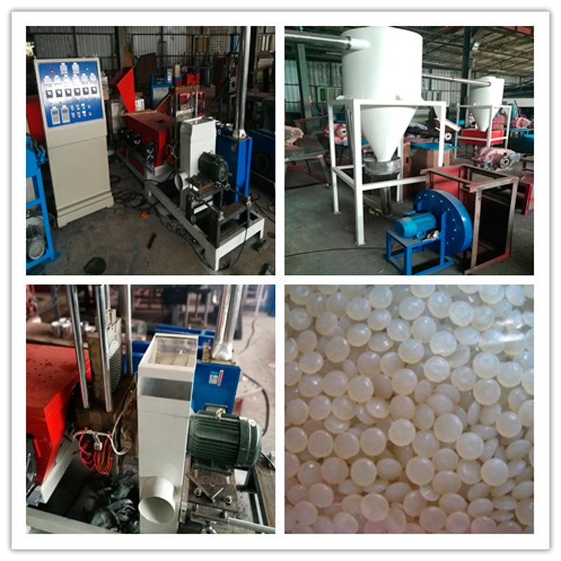 Máquina de reciclaje de plástico de refrigeración por viento